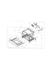 Drawer parts for Samsung Range NX583G0VBWW/AA-01 from AppliancePartsPros.com