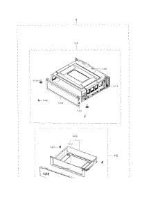 Drawer parts for Samsung Range NE59J3420SB/AA-00 from AppliancePartsPros.com