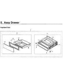 Drawer parts for Samsung Range NE59M6850SG/AA-01 from AppliancePartsPros.com