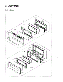 Door parts for Samsung Range NE59M6850SG/AA-01 from AppliancePartsPros.com