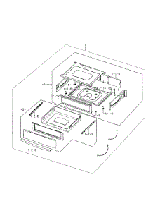 Drawer Assy parts for Samsung Range NE597R0ABSR/AA-01 from AppliancePartsPros.com