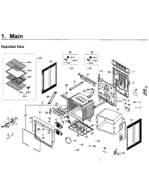 Main Asy parts for Samsung Range NE59J7850WG/AA-04 from AppliancePartsPros.com