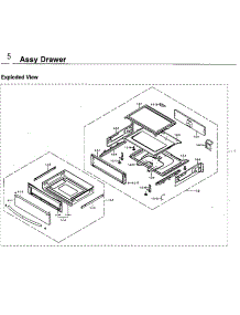 Drawer parts for Samsung Range NE59J7850WG/AA-04 from AppliancePartsPros.com
