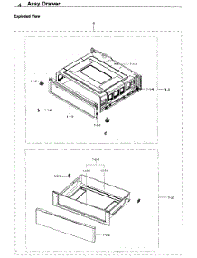 Drawer parts for Samsung Range NE59K3310SS/AA-00 from AppliancePartsPros.com