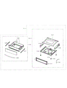 Drawer Assy parts for Samsung Range NE597N0PBSR/AA-02 from AppliancePartsPros.com
