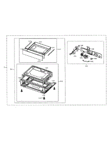 Drawer Assy parts for Samsung Range NX58M6850SS/AA-00 from AppliancePartsPros.com