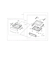 Drawer Assembly parts for Samsung Range NE599N1PBSR/AC-00 from AppliancePartsPros.com
