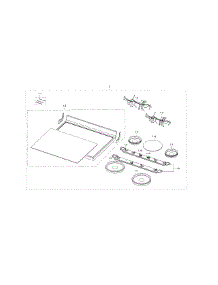 Cooktop parts for Samsung Range NE594R0ABSR/AA-01 from AppliancePartsPros.com