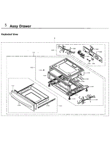 Drawer parts for Samsung Range NX58H9500WS/AA-02 from AppliancePartsPros.com
