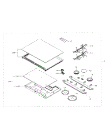 Cooktop parts for Samsung Range NE58F9500SS/AA-02 from AppliancePartsPros.com