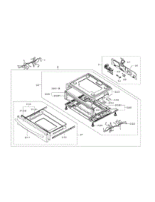 Drawer Assy parts for Samsung Range NX58F5700WS/AA-00 from AppliancePartsPros.com