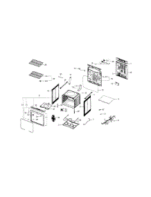 Main Assy parts for Samsung Range NE59J3420SS/AA-01 from AppliancePartsPros.com
