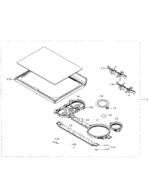 Cooktop Section parts for Samsung Range NE59J7750WS/AA-02 from AppliancePartsPros.com