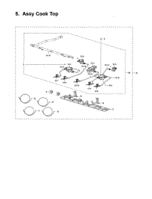Cooktop parts for Samsung Range NX58M6630SS/AA-00 from AppliancePartsPros.com