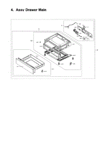 Main Drawer parts for Samsung Range NX58M6630SS/AA-00 from AppliancePartsPros.com