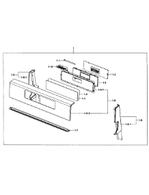Control Panel parts for Samsung Range FX510BGS/XAA-01 from AppliancePartsPros.com