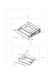 Drawer parts for Samsung Range NE595R0ABBB/AA-01 from AppliancePartsPros.com