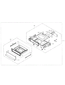 Drawer Section parts for Samsung Range NE59J7650WS/AA-01 from AppliancePartsPros.com