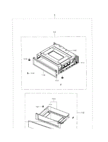 Drawer parts for Samsung Range NE59J3421SS/AA-02 from AppliancePartsPros.com
