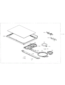 Cook Top parts for Samsung Range NE59J7630SG/AA-00 from AppliancePartsPros.com