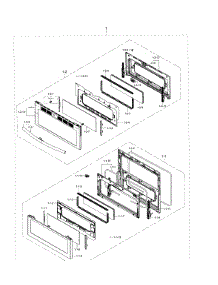 Door parts for Samsung Range NE59J7850WS/AA-00 from AppliancePartsPros.com