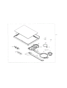Cooktop parts for Samsung Range NE59J7850WS/AA-00 from AppliancePartsPros.com