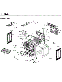 Main Asy parts for Samsung Range NX58K3310SS/AA-00 from AppliancePartsPros.com