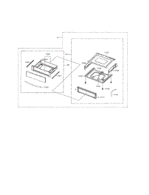 Drawer Assembly parts for Samsung Range NE599N1PBSR/AC-03 from AppliancePartsPros.com
