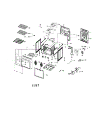 Main parts for Samsung Range NE599N1PBSR/AC-03 from AppliancePartsPros.com