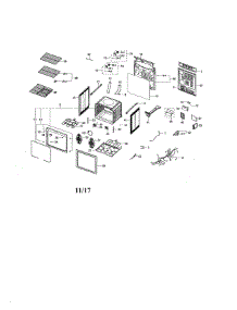 Main parts for Samsung Range NE599N1PBSR/AC-01 from AppliancePartsPros.com