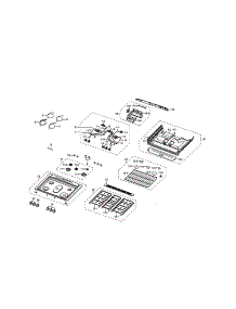 Cook Top parts for Samsung Range NX58M9420SS/AA-00 from AppliancePartsPros.com