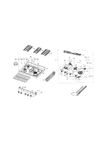 Cooktop parts for Samsung Range NX58J7750SS/AA-00 from AppliancePartsPros.com
