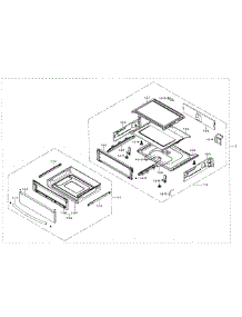 Drawer Section parts for Samsung Range NE59J7750WS/AA-03 from AppliancePartsPros.com