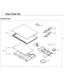 Cooktop parts for Samsung Range NE58F9710WS/AA-03 from AppliancePartsPros.com