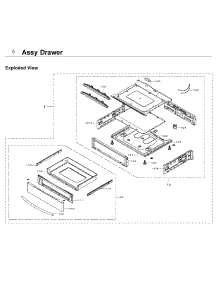 Drawer parts for Samsung Range NE58F9710WS/AA-04 from AppliancePartsPros.com