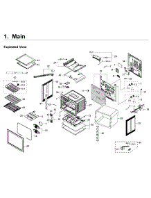 Main Asy parts for Samsung Range NE58F9710WS/AA-04 from AppliancePartsPros.com