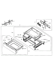 Drawer Assy parts for Samsung Range NX583G0VBSR/AA-01 from AppliancePartsPros.com