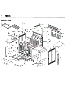 Main Asy parts for Samsung Range NX58F5500SS/AA-02 from AppliancePartsPros.com
