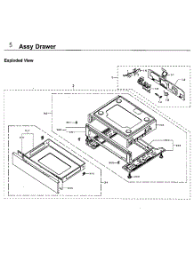 Drawer parts for Samsung Range NX58F5500SS/AA-02 from AppliancePartsPros.com