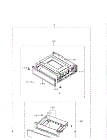 Drawer parts for Samsung Range NE595R0ABSR/AA-00 from AppliancePartsPros.com
