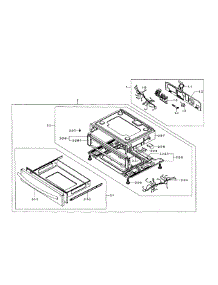 Drawer parts for Samsung Range NX58F5700WS/AA-01 from AppliancePartsPros.com