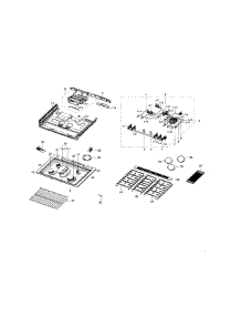 Cooktop Assy parts for Samsung Range NX58H9500WS/AA-00 from AppliancePartsPros.com
