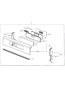 Control Panel parts for Samsung Range FX710BGS/XAA-01 from AppliancePartsPros.com