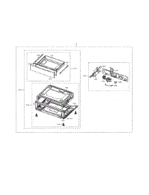 Drawer Assembly parts for Samsung Range NX58K9850SG/AA-01 from AppliancePartsPros.com