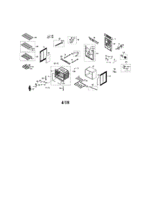 Main Unit parts for Samsung Range NE59N6650SS/AA-00 from AppliancePartsPros.com
