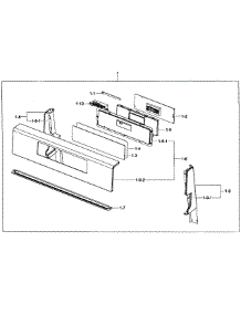 Control Panel parts for Samsung Range FX510BGS/XAA-02 from AppliancePartsPros.com