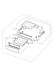 Drawer Assy parts for Samsung Range NE594R0ABWW/AA-01 from AppliancePartsPros.com