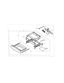 Drawer parts for Samsung Range NX58H5650WS/AA-02 from AppliancePartsPros.com