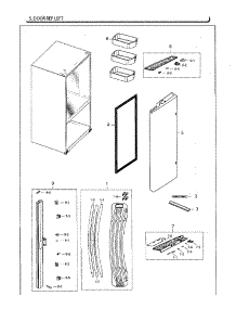 Door-Ref L parts for Samsung Refrigerator RF260BEAESG/AA-02 from AppliancePartsPros.com
