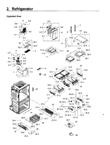 Refrigerator parts for Samsung Refrigerator RF28JBEDBSR/AA-00 from AppliancePartsPros.com